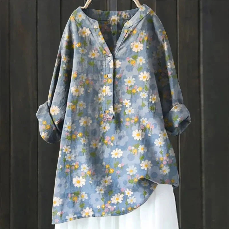 ZARA™ - BLUSA CHIC CON ACENTOS FLORALES