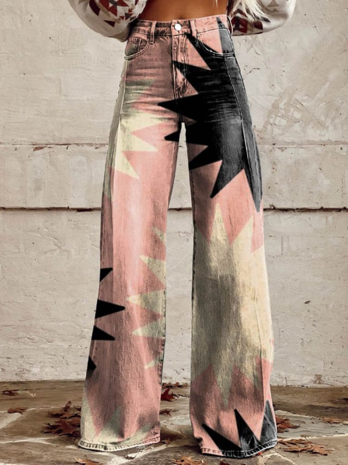 Geometría | Pantalones Acampanados Vintage