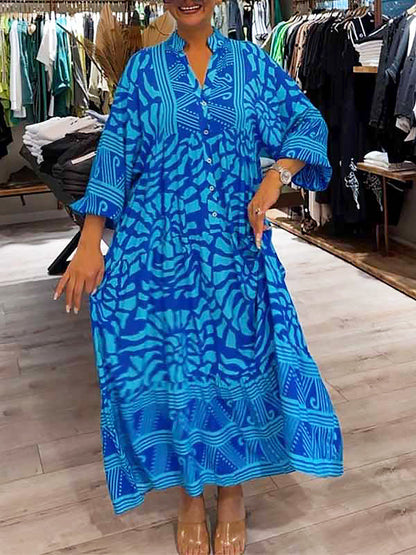 Mira | Vestido Estampado con Escote en V (Stock Limitado)