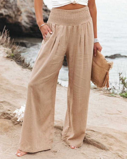 Pantalones de Playa Lily con Corte Amplio y Fluido