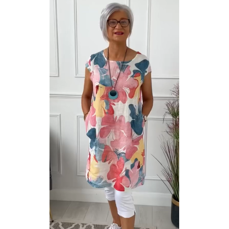 Tara™ | Vestido de Lujo con Impresión de Mariposas Fluidas (Casi Agotado)