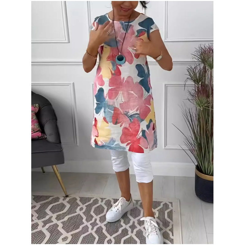 Tara™ | Vestido de Lujo con Impresión de Mariposas Fluidas (Casi Agotado)