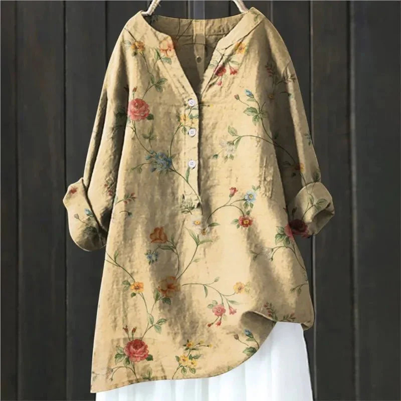 ZARA™ - BLUSA CHIC CON ACENTOS FLORALES